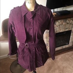 Plum corduroy blazer/jacket